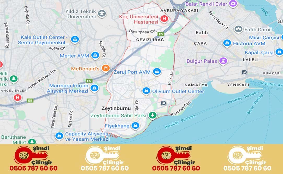 7/24 l Zeytinburnu Acil Çilingir, Oto Çilingir ve Çelik Kasa Çilingir
